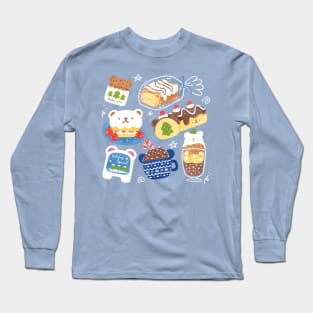 Polar Bear Cafe Long Sleeve T-Shirt